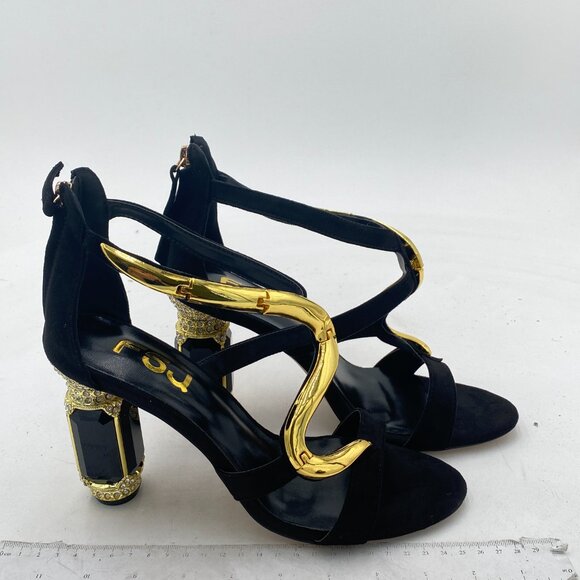 FSJ Shoes - FSJ Women Open Toe Stylish Sandal Ankle Strap Chunky Block High Thick Heels Wedd